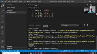 Intro to python - input/output