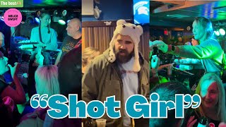 Shot Girl: Kylie Kelce THRILLS Fans At Sea Isle City Bar  with Jason Kelce