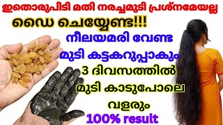 100%Natural Hair Dye/ഇനി ഡൈ ചെയ്യേണ്ട ഒരുപിടി ഉണക്കമുന്തിരി മതി എത്ര നരച്ചമുടിയും കട്ടക്കറുപ്പാക്കാം