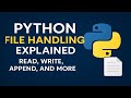 Python File Handling Explained | Read, Write, Append, and More | Huzaifa Zahoor