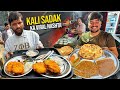 49/- Indian Street Food Punjab ICONIC NASHTA 😍 Kali Sadak Kulcha, Chole Bhature, Chef Singh ji Dhaba