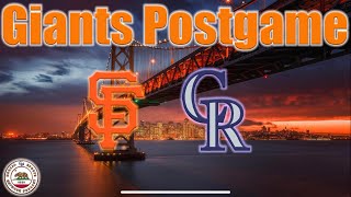 San Francisco Giants vs the Colorado Rockies Game 1 Postgame
