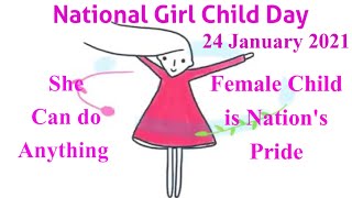 National Girl Child Day /Girl Child Day Whatsapp Status/National Girl Child Day Status