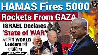 HAMAS Fires Rockets form GAZA in Israel | Israel Gaza War | State of War | UPSC deep concept