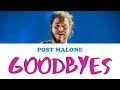 Goodbyes - Post Malone | Karaoke, Instrumental with lyrics (ft. Young Thug)