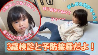 【３歳検診】３歳検診とフルショットだよ【ワクチン接種】