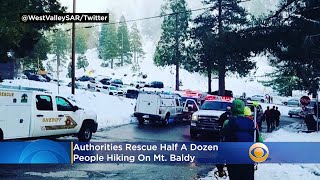 6 Hikers, Including 1 Injured In Avalanche, Rescued From Mt. Baldy