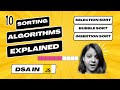 10. Sorting Algorithms explained | Selection Sort | Bubble Sort | Insertion Sort | DSA in JavaScript