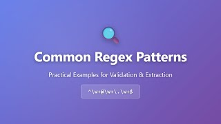 Common Regex Patterns: Email, Phone, URL & Password Validation | PowerShell Tutorial