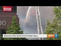 Massive fire near Southpark mall in Charlotte