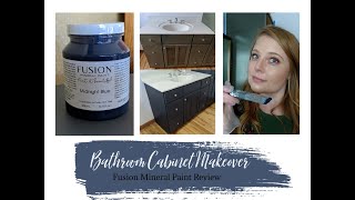 Bathroom Cabinet Makeover | First Time Using Mineral Fusion Paint