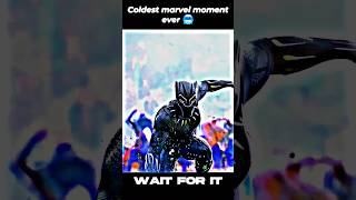 COLDEST MARVEL 🥶 MUMENT EVER WITH FOR BLACK PANTHER #shorts