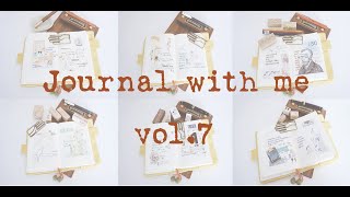 #36-Journal with me vol.7 | Midori余白小奶砖A6一日一页 | 印章+拼贴终于选好了固定角度鸭