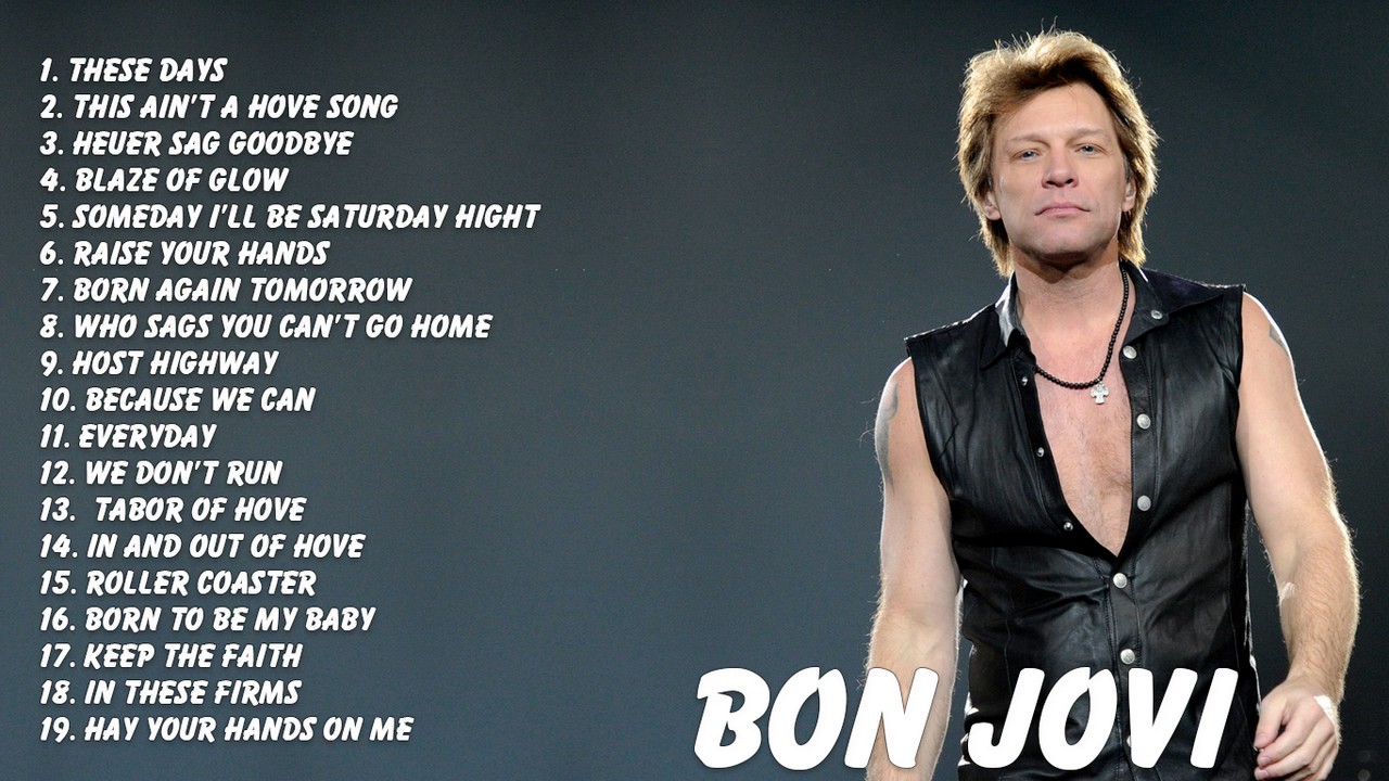 Bon Jovi Love Songs 2017 | Bon Jovi Greatest Hits Cover | Best Songs Of ...