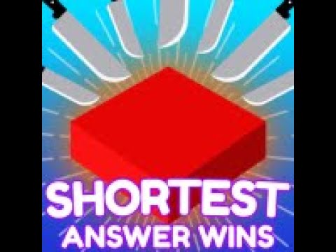 Roblox  Shortest Answer Wins - Let's make the shortest answer now