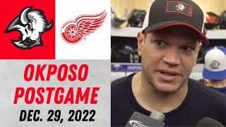 Kyle Okposo Speaks After Hat Trick vs Detroit Red Wings (12/29/2022)