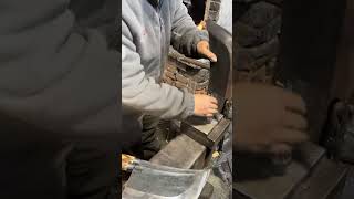 Installation process of bone chopping knife handle