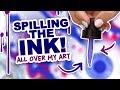 LET'S TRY SOMETHING CRAZY! | Mystery Art Box | ArtSnacks Unboxing | Watercolor Ink + Baby Krink