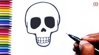 How To Draw A Skull | Emoji Drawing 🤪