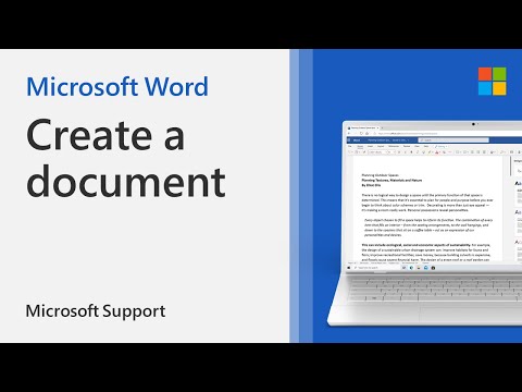 Crear un nuevo documento de Word Microsoft