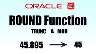 Learn how to Round numbers in oracle SQL, [ ROUND TRUNC MOD functions ] [SQL Tutorial]