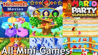 Mario Party Superstars - All Minigames / Mini-Games (4 players, All Characters)