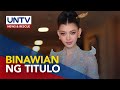 2nd runner-up title na iginawad sa pambato ng Myanmar, binawi ng Miss Grand International