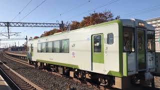 【汽笛あり！！】八戸運輸区キハ100系による乗務員訓練？試運転？  小柳駅入線〜発車まで