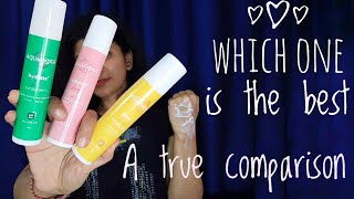 Aqualogica best sunscreen| glow vs hydrate vs radiance sunscreen | A true comparison, revised review