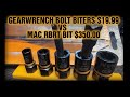 MAC TOOLS RBRT  MORE FLAWS AND DISAPPOINTMENTS!! GEARWRENCH BOLT BITTERS!!