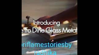 Oriflame December month offer.. Shine to dine glass metal tray