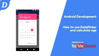 Android DatePicker Tutorial with age calculation