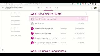 Viewing Missing Assignments in Google Classroom Tutorial Video