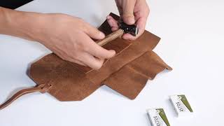 ZOMCHI leather razor kit