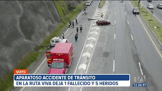 Un muerto deja el siniestro de tránsito en la Ruta Viva