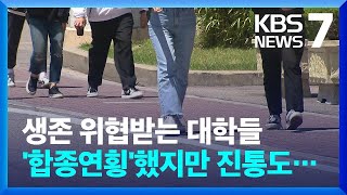 ‘글로컬대학’ 10곳 추가 지정…생존에 합종연횡 했지만 진통도 / KBS  2024.08.28.