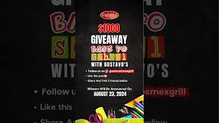 Back to school with Gustavo´s with ($1000 Giveaway!)