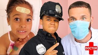 Doctor Daddy and Police Kid Save Cali