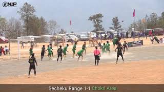 Semis: Secheku Range (Black)Vs Chokri Area Sports Association (green)/ football/ PDSA meet 2021