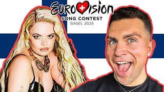 LET’S REACT TO FINLAND’S ENTRY FOR EUROVISION 2025 | ERIKA VIKMAN - ICH KOMME