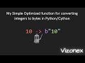 My Simple Optimized function for converting integers to bytes in Python/Cython