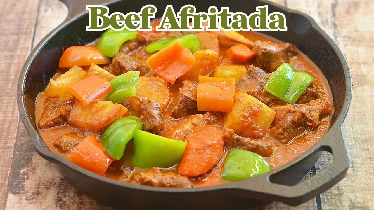 Beef Afritada | Aftritadang Baka - YouTube