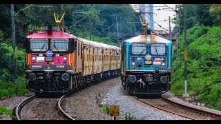 11 in 1 Diesel & Electric Trains on Twin Single Section | KSR Bengalutu - Yesvantpur #Indianrailways