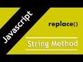 32. Replace | Javascript Replace method in Hindi