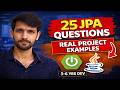 Top 25 Spring Data JPA Interview Questions and Answers with Real E-commerce Project 3–6 Yrs Java Dev
