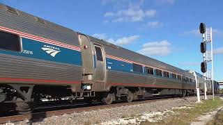 Amtrak Train 98 With FRA Car \u0026 Night CSX Freights At Boynton, \u0026 Brightline At Boca 1-12 \u0026 13-25