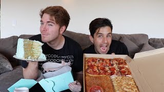 EATING OUR FEELINGS WITH SHANE DAWSON! MUKBANG! (PART 2)