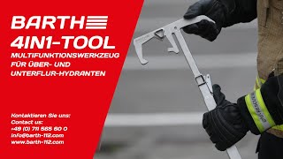 Hydranten 4in1-Tool - Multifunktionswerkzeug für Über- und Unterflurhydranten