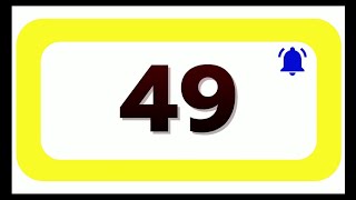 49 Seconds Countdown Timer With Sound Effect COLOR 4K HD 1080