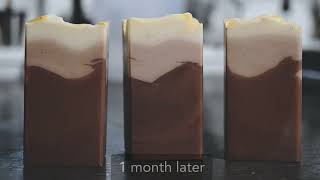 French Vanilla Soap Making | What 10% Vanilla Discoloration looks like